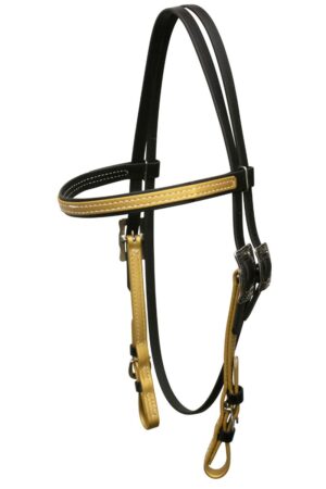 Western Beta Browband Headstall with Buckle Cheek