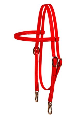 Beta Browband Headstall with Snap Cheeks
